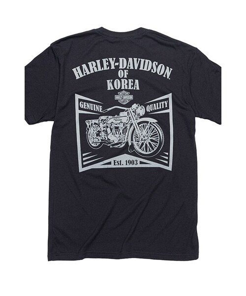 Harley-Davidson（ハーレーダビッドソン）の「남성 바이크 코리아 반팔티셔츠 BLACK（その他・BLUE・S/M/L/XL/2XL/3XL）」の3枚目の写真