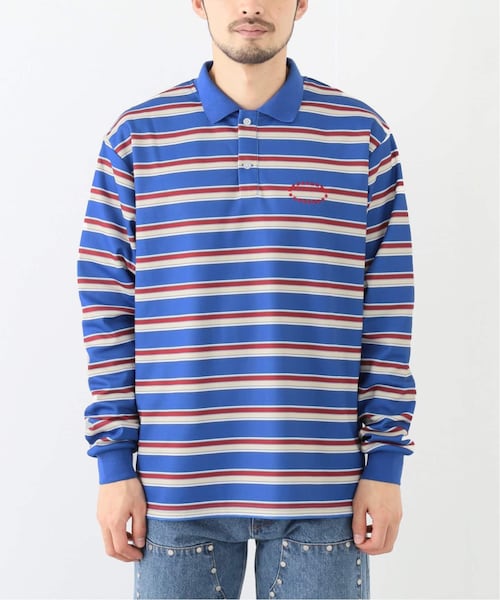 トップス AFB BORDER POLO SHIRTS 417 EDIFICE（フォーワンセブンエディフィス）の「【AFB