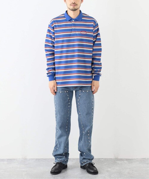 トップス AFB BORDER POLO SHIRTS 417 EDIFICE（フォーワンセブンエディフィス）の「【AFB