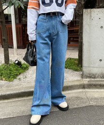 CIAOPANIC | 【2023SSアイテム】スプレーデザインセーラーデニムパンツ(デニムパンツ)