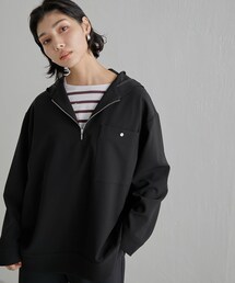 ear PAPILLONNER（イアパピヨネ）の「ZIPフードプルオーバー【SUM1 STYLE（スミスタイル）】（トップス・レディース）」