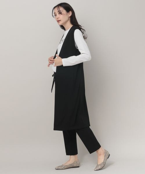 Elura★エルーラ　ロングジレ　フリーサイズ　ブラック Elura（エルーラ）の「サマ見えロングジレ（）」 - WEAR