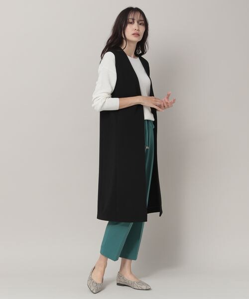 Elura エルーラ ロングジレ シンプル 大人綺麗め L