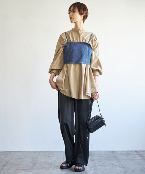 LEPSIM（レプシィム）の「デニムアソートビスチェ（トップス・レディース・ブラック09/インディゴ85・FREE SIZE）」の8枚目の写真