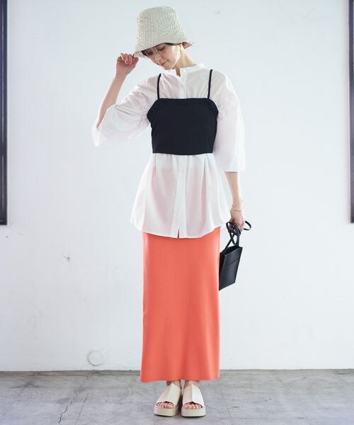 LEPSIM（レプシィム）の「デニムアソートビスチェ（トップス・レディース・ブラック09/インディゴ85・FREE SIZE）」の4枚目の写真