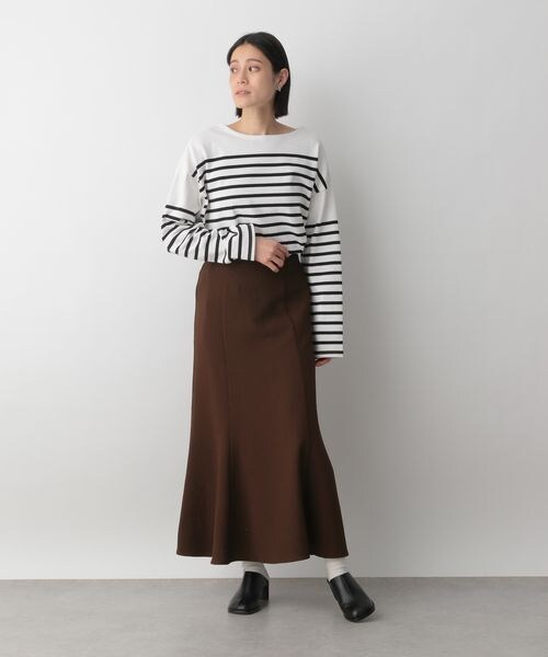 LOWRYS FARM（ローリーズファーム）の「ポコポコフレアスカート（スカート・レディース・アイボリー08/ブラック09/ブラウン58/グリーン72・M/L）」の11枚目の写真