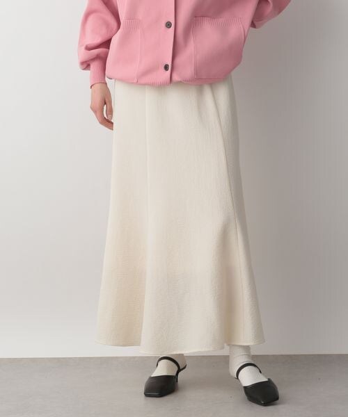 LOWRYS FARM（ローリーズファーム）の「ポコポコフレアスカート（スカート・レディース・アイボリー08/ブラック09/ブラウン58/グリーン72・M/L）」の4枚目の写真