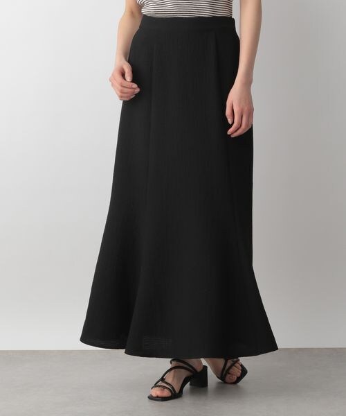 LOWRYS FARM（ローリーズファーム）の「ポコポコフレアスカート（スカート・レディース・アイボリー08/ブラック09/ブラウン58/グリーン72・M/L）」の5枚目の写真