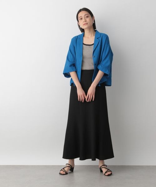 LOWRYS FARM（ローリーズファーム）の「ポコポコフレアスカート（スカート・レディース・アイボリー08/ブラック09/ブラウン58/グリーン72・M/L）」の9枚目の写真