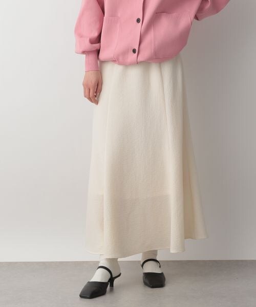 LOWRYS FARM（ローリーズファーム）の「ポコポコフレアスカート（スカート・レディース・アイボリー08/ブラック09/ブラウン58/グリーン72・M/L）」の7枚目の写真