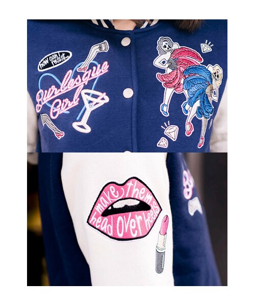 lazybone（レイジーボーン）の「Burlesque Girl（ジャケット/アウター・レディース・深藍色・S/M）」の6枚目の写真