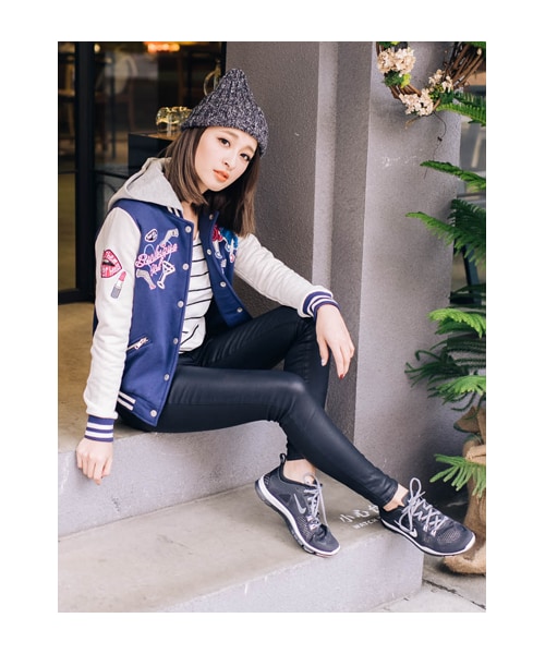 lazybone（レイジーボーン）の「Burlesque Girl（ジャケット/アウター・レディース・深藍色・S/M）」の4枚目の写真