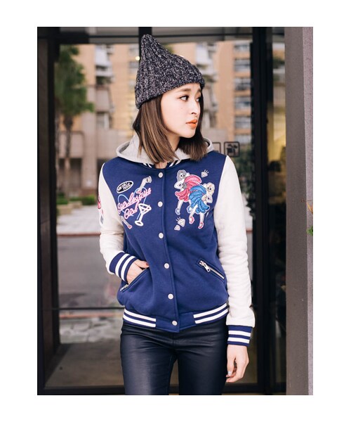 lazybone（レイジーボーン）の「Burlesque Girl（ジャケット/アウター・レディース・深藍色・S/M）」の2枚目の写真