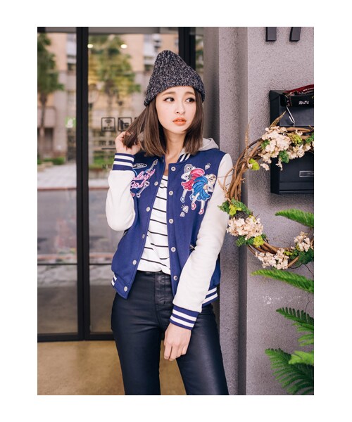 lazybone（レイジーボーン）の「Burlesque Girl（ジャケット/アウター・レディース・深藍色・S/M）」の3枚目の写真