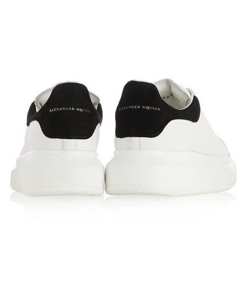 Alexander McQueen（アレキサンダーマックイーン）の「Alexander McQueen Suede and leather wedge sneakers（スニーカー・レディース・White・IT36/IT36.5/IT35.5/IT41.5/IT37/IT40.5/IT37.5/IT35/IT38/IT38.5/IT39/IT39.5/IT41/IT40）」の2枚目の写真