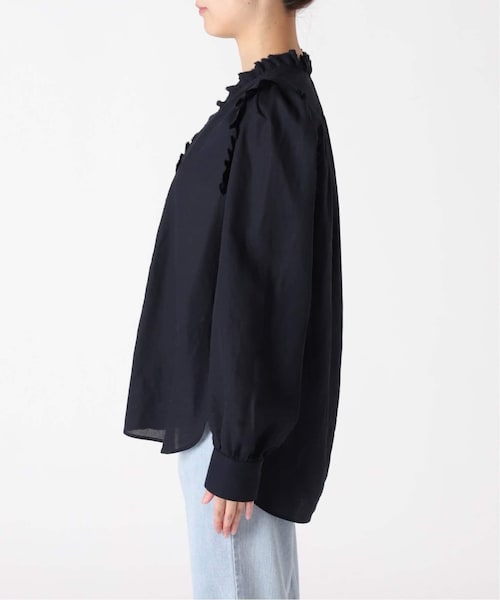IENA（イエナ）の「《追加予約》コットンシュリンクフリルブラウス
