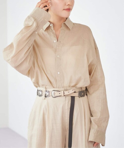 plage（プラージュ）の「《予約》RA/CO Sheer シャツ（その他・ベージュ/フリー）」の6枚目の写真