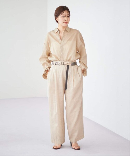 plage（プラージュ）の「《予約》RA/CO Sheer シャツ（その他・ベージュ/フリー）」の4枚目の写真