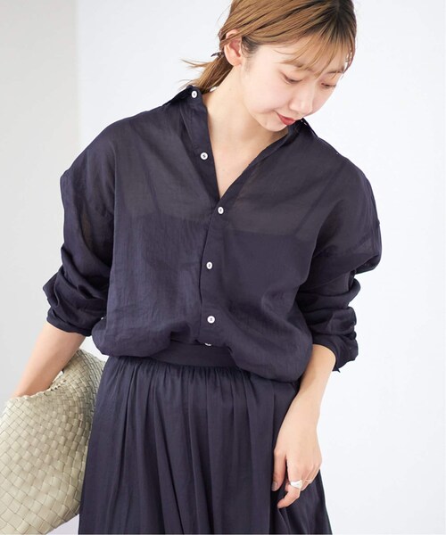 plage（プラージュ）の「《予約》RA/CO Sheer シャツ（その他・ベージュ/フリー）」の15枚目の写真