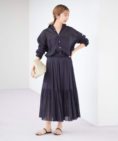 plage（プラージュ）の「《予約》RA/CO Sheer シャツ（その他・ベージュ/フリー）」の14枚目の写真