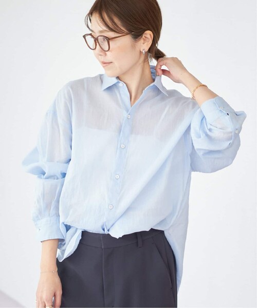 plage（プラージュ）の「《予約》RA/CO Sheer シャツ（その他・ベージュ/フリー）」の3枚目の写真