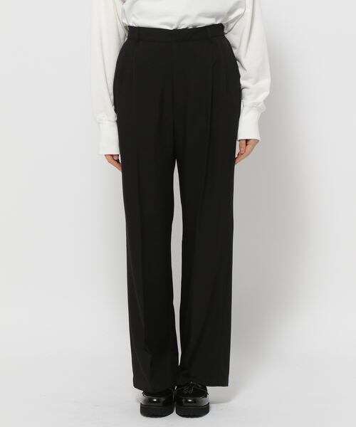 LEPSIM（レプシィム）の「ハイウエストタックスラックスパンツ（パンツ・レディース・ブラック09/グレー15/ピンク22・M/L）」の19枚目の写真