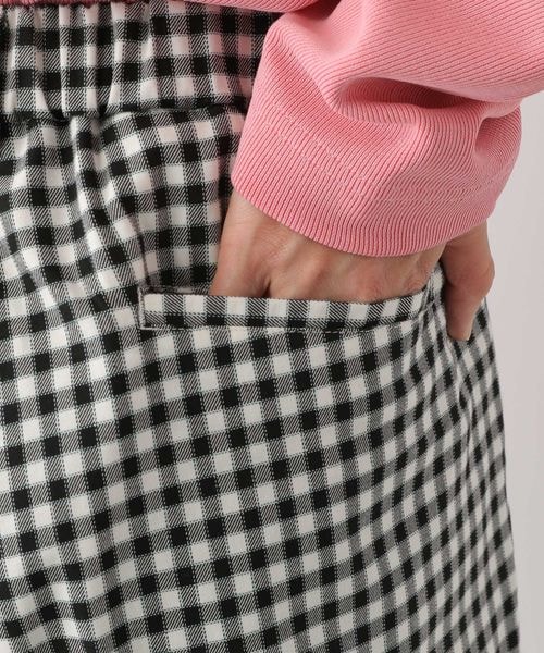 LEPSIM（レプシィム）の「ハタラク7DAYS柄テーパードパンツ（パンツ・レディース・ギンガムチェック10/ネイビー×ストライプ88・SS/S/M/L/LL）」の14枚目の写真