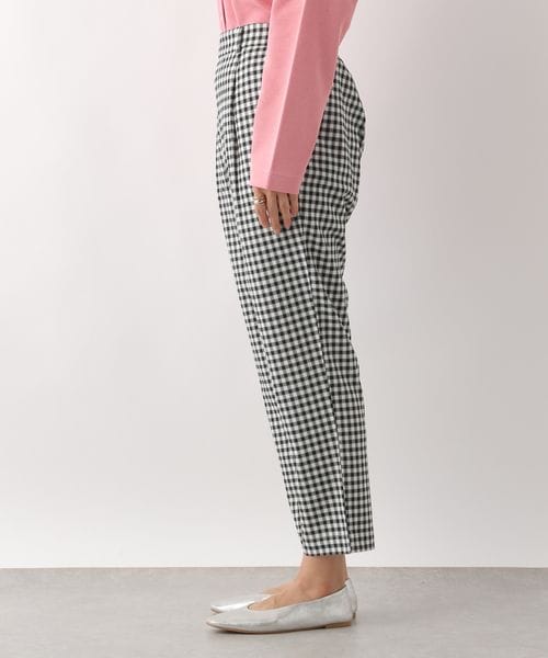 LEPSIM（レプシィム）の「ハタラク7DAYS柄テーパードパンツ（パンツ・レディース・ギンガムチェック10/ネイビー×ストライプ88・SS/S/M/L/LL）」の8枚目の写真
