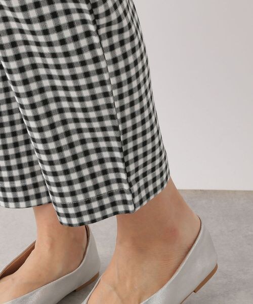 LEPSIM（レプシィム）の「ハタラク7DAYS柄テーパードパンツ（パンツ・レディース・ギンガムチェック10/ネイビー×ストライプ88・SS/S/M/L/LL）」の12枚目の写真
