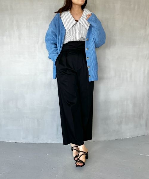 LOWRYS FARM（ローリーズファーム）の「２ＷＡＹベルトツキワイドパンツ（パンツ・レディース・アイボリー08/ブラック09/ベージュ52・F）」の5枚目の写真