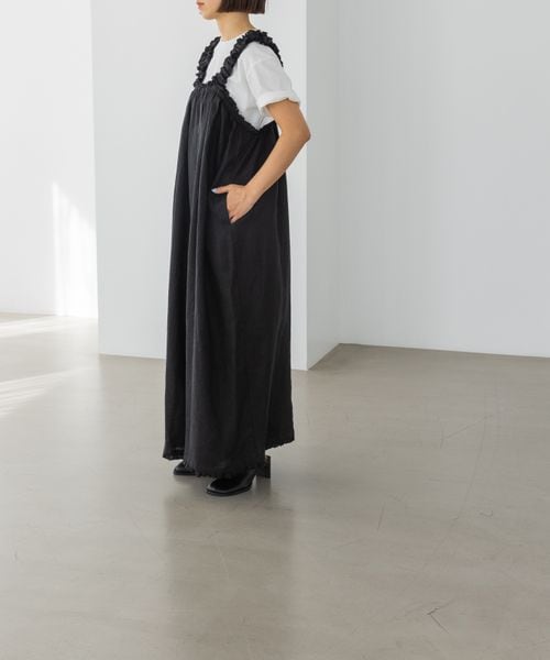 LOWRYS FARM（ローリーズファーム）の「リネンフリルオールインワン