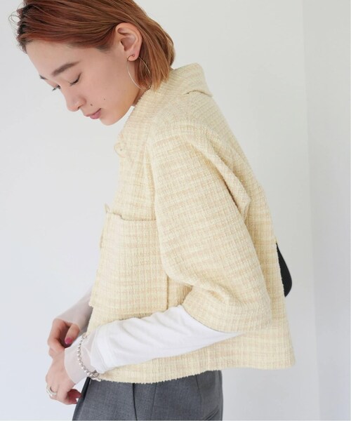 SLOBE citron アイボリー シャツジャケット SLOBE citron アイボリー シャツジャケット