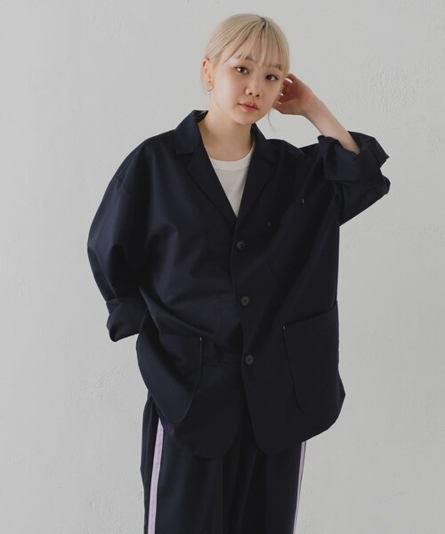 Kastane(カスタネ)の「【WHIMSIC】3B TAILORED JACKET(テーラードジャケット・レディース・ネイビー・F)」の1枚目の写真