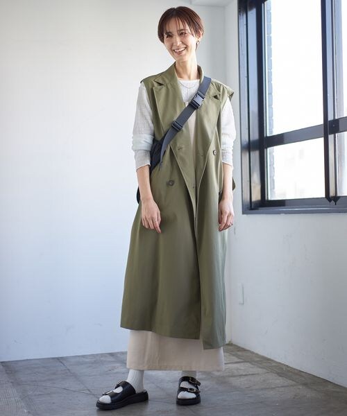 LEPSIM（レプシィム）の「ナイロンナナメガケバッグ（バッグ・レディース・アイボリー08/ブラック09/カーキ72・ONE SIZE）」の5枚目の写真