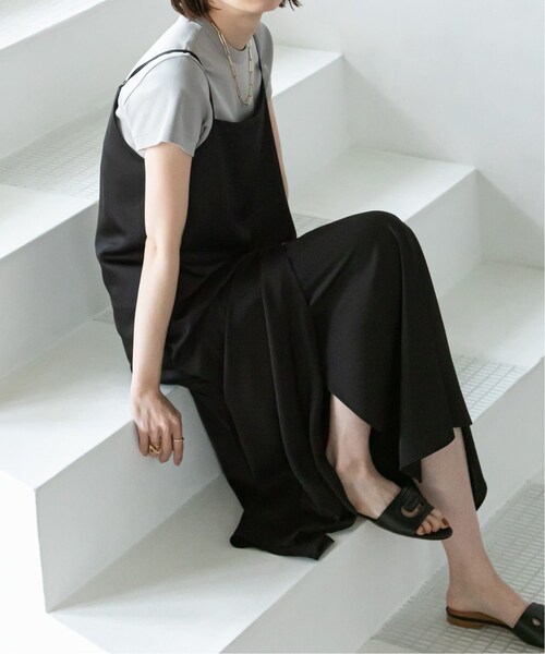 【本日まで】NOBLE メルティサテン2WAYキャミ ブラック 洗える】メルティサテン2WAYキャミ（キャミソール）｜NOBLE