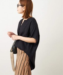 JOURNAL STANDARD（ジャーナルスタンダード）の「《追加予約》レーヨン麻ノーカラーブラウス（トップス）」
