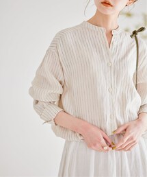JOURNAL STANDARD（ジャーナルスタンダード）の「《予約》Northernリネンスタンドカラーシャツ（トップス）」