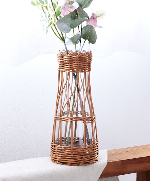 3coins（3coins）の「【花のある暮らし】PPラタン巻きベース（）」 - WEAR