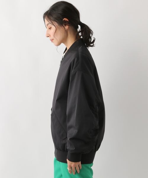 LEPSIM（レプシィム）の「MA1ブルゾン（ジャケット/アウター・レディース・ブラック09/グレージュ13/カーキ78・FREE SIZE）」の10枚目の写真