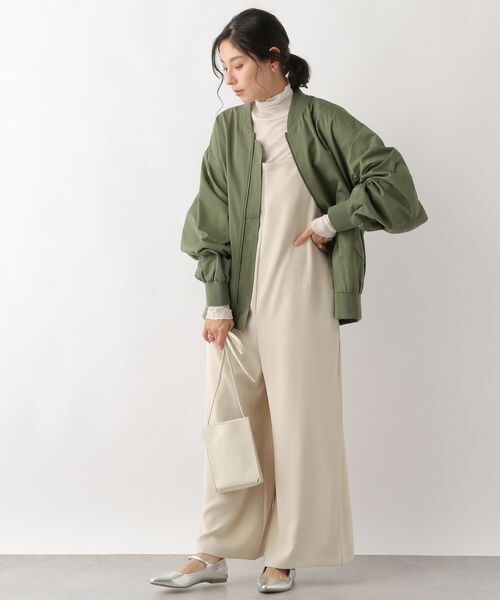 LEPSIM（レプシィム）の「MA1ブルゾン（ジャケット/アウター・レディース・ブラック09/グレージュ13/カーキ78・FREE SIZE）」の8枚目の写真