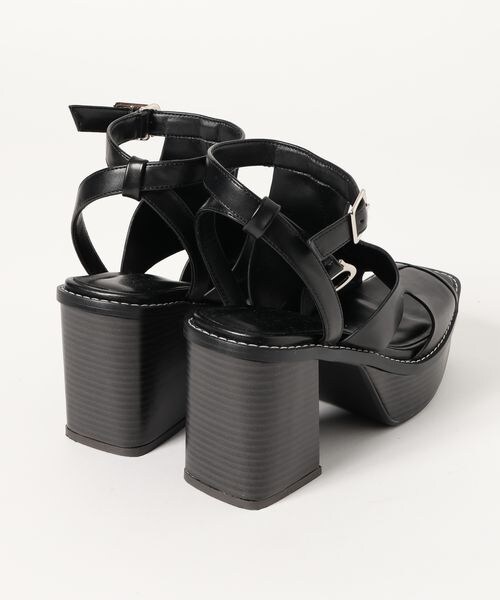 PAGEBOY（ページボーイ）の「ステッチソールサンダル（シューズ・レディース・ブラック09/ブラック系クリア10・M(23.5cm)/L(24.5cm)）」の6枚目の写真