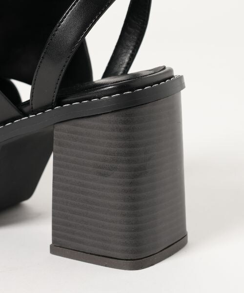 PAGEBOY（ページボーイ）の「ステッチソールサンダル（シューズ・レディース・ブラック09/ブラック系クリア10・M(23.5cm)/L(24.5cm)）」の9枚目の写真