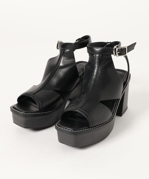 PAGEBOY（ページボーイ）の「ステッチソールサンダル（シューズ・レディース・ブラック09/ブラック系クリア10・M(23.5cm)/L(24.5cm)）」の5枚目の写真