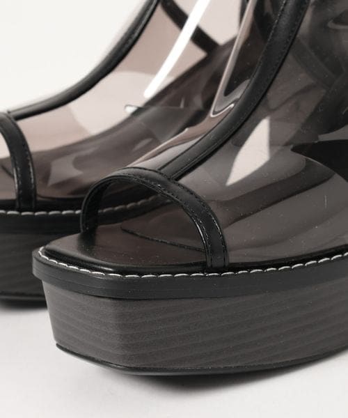 PAGEBOY（ページボーイ）の「ステッチソールサンダル（シューズ・レディース・ブラック09/ブラック系クリア10・M(23.5cm)/L(24.5cm)）」の12枚目の写真