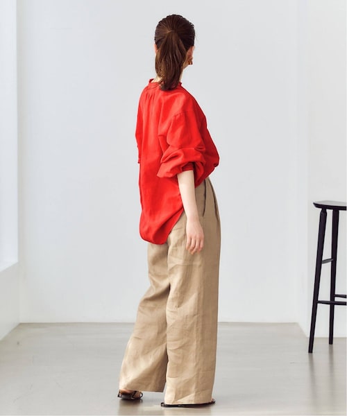 イエナ フレンチリネンパンツ　34サイズ IENA（イエナ）の「フレンチリネンストレートパンツ（その他