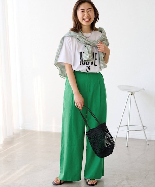 JOURNAL STANDARD relume（ジャーナルスタンダード　レリューム）の「《予約》リネンレーヨンタックセミワイドパンツ（パンツ・ブラック/(001)/36/在庫あり/38）」の18枚目の写真