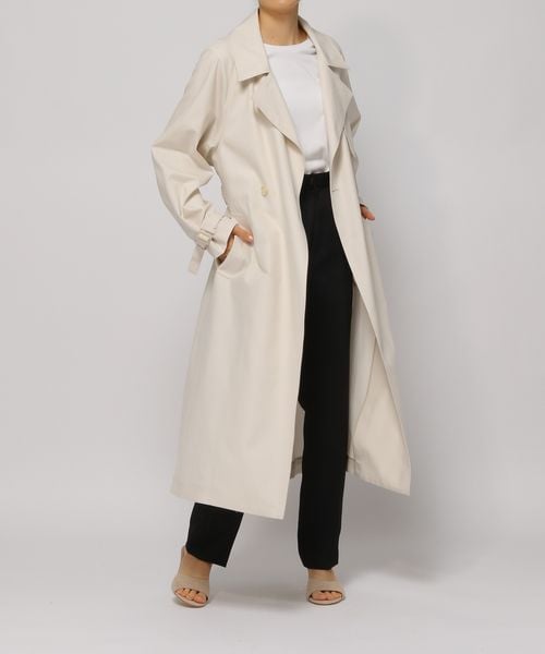 BABYLONE リラックストレンチコート ホワイト BABYLONE リラックストレンチコート ホワイト