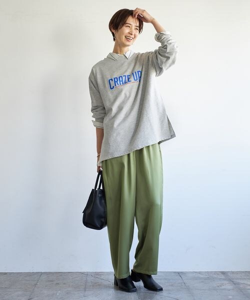 LEPSIM(レプシィム)の「アソートロゴスウェット(トップス・オフホワイト05/オフホワイト×袖ロゴ06/グレー12/チャコール19・FREE SIZE)」の17枚目の写真