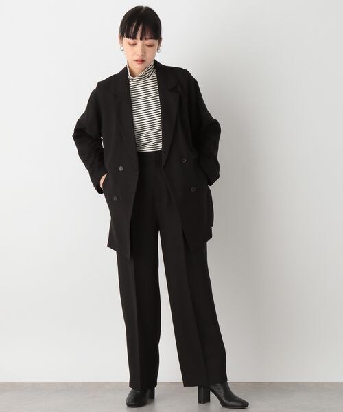 LOWRYS FARM（ローリーズファーム）の「バスケットワイドパンツ（パンツ・レディース・アイボリー08/ブラック09/ブラウン58・M/L）」の18枚目の写真