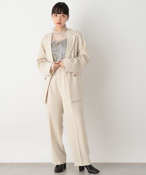 LOWRYS FARM（ローリーズファーム）の「バスケットワイドパンツ（パンツ・レディース・アイボリー08/ブラック09/ブラウン58・M/L）」の16枚目の写真